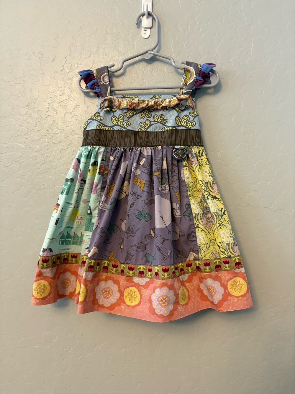 Matilda Jane Character Counts Broadway Knot boho patchwork dress size 2